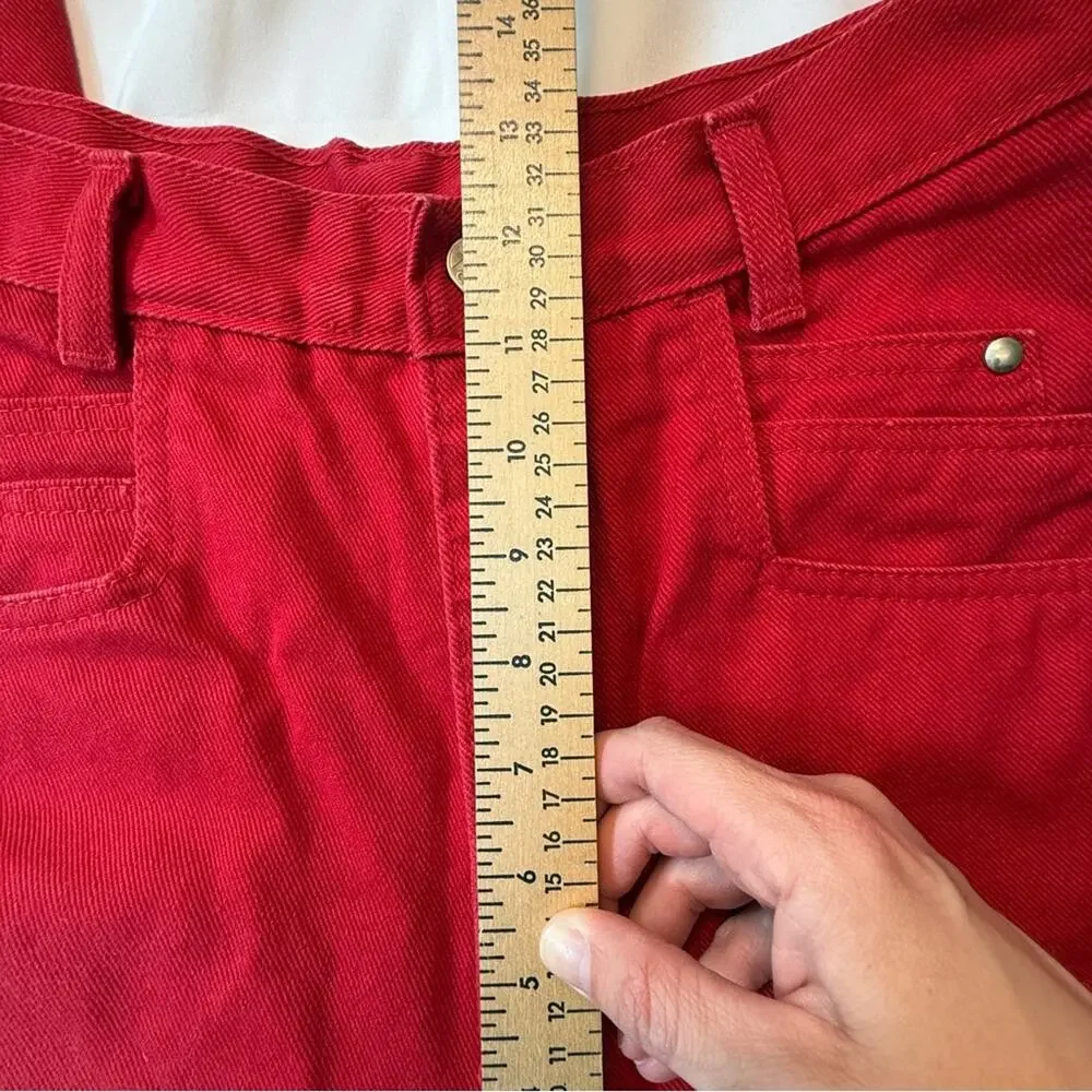 ROPER Vintage Red High Rise Western Jeans - Size 11 - Made in USA - Picture 8 of 14